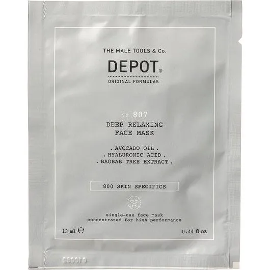 Depot 800 Hudspecifik nr. 807 Hyaluronsyre Sheet Masks (12 stk.)