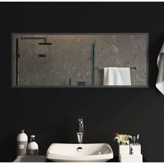 vidaXL LED badeværelsesspejl 100 x 40 cm i hærdet glas