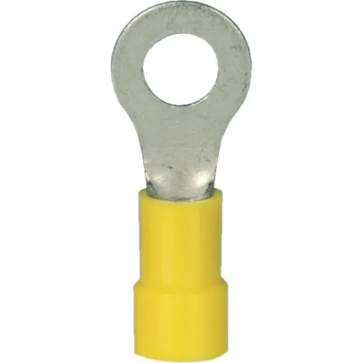 MTO Isolerede ringkabelsko, Gul, Ø5 mm, 4-6 mm² (100 stk)