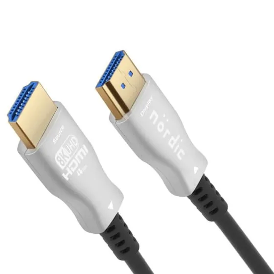 NÖRDIC 20m HDMI 2.1 AOC Optisk Fiberkabel - 8K & 4K 120Hz