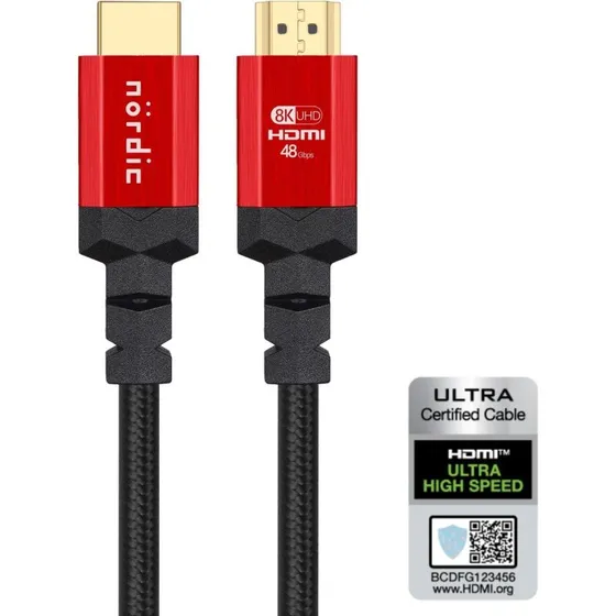 NÖRDIC HDMI 2.1 Ultra High Speed Kabel 50cm - 8K/4K 120Hz