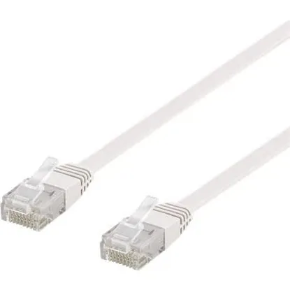 NÖRDIC Cat6 Flat Netværkskabel 1m - Hvid