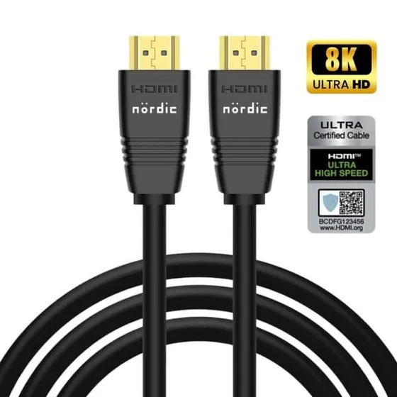 NÖRDIC HDMI 2.1 Ultra High Speed Kabel 3m - 8K & 4K 120Hz