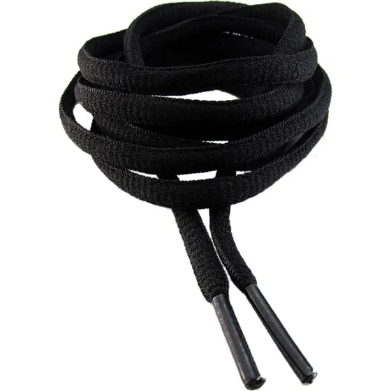 Snørebånd - Sort - Oval - 200 cm