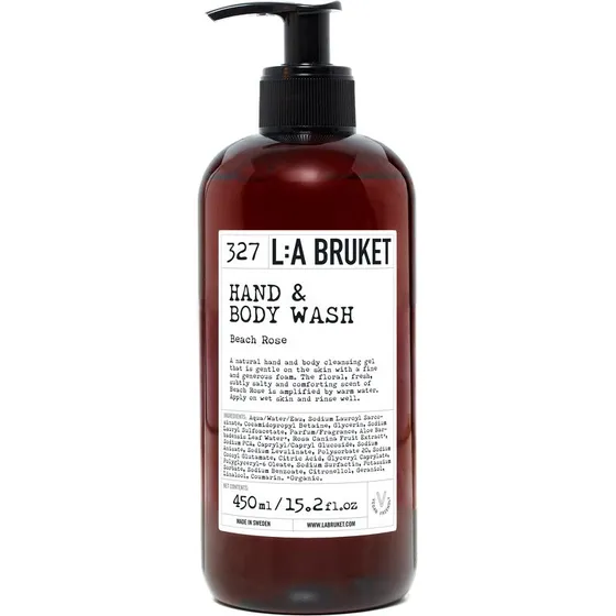 L:a Bruket 327 Hand & Body Wash Beach Rose 450 ml