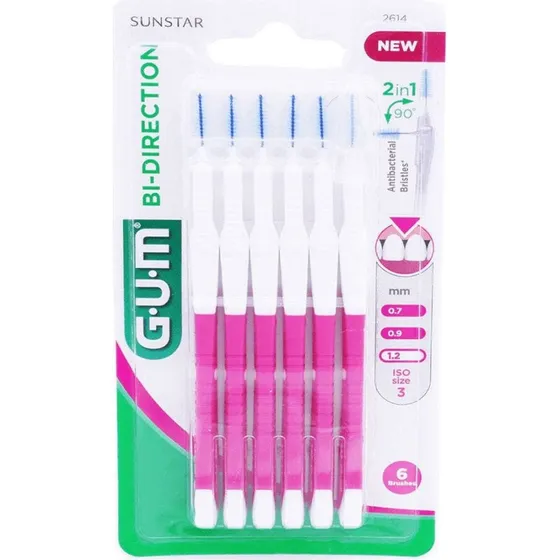 Proxabrush Interdentale Tandbørster 1,2 mm - 6 stk. Tovejs