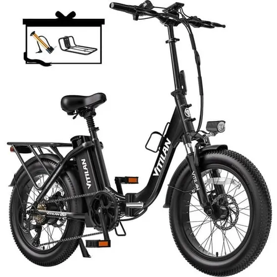 Vitilan U3 Foldbar Elcykel, 750W, 13Ah, 45 km/t, Shimano 7-gear