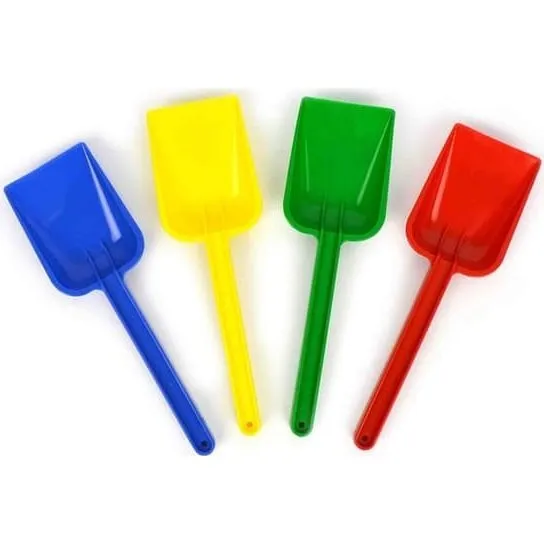 Plastspade 25 cm Rød