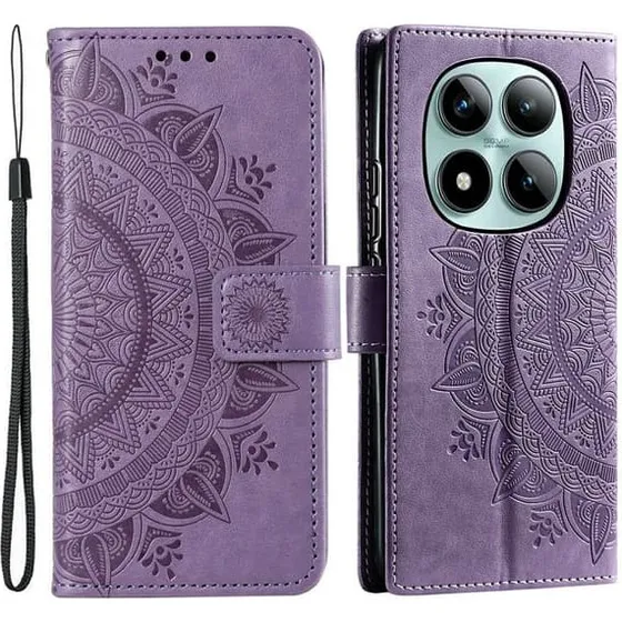 SKALO Mandala Flip Cover til Xiaomi Redmi Note 15 Pro+ 5G - Lilla
