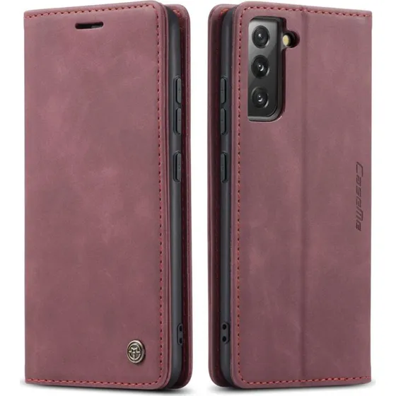 CASEME Retro Pungetui til Samsung Galaxy S22 - Rød