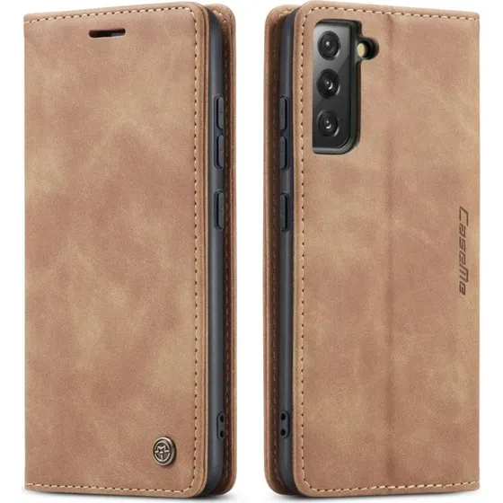 CASEME Retro Pung Taske til Samsung Galaxy S22 - Brun