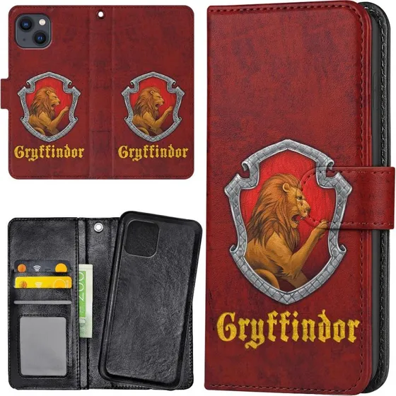 Harry Potter Gryffindor Cover til iPhone 14 - Pungetui