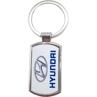 HYUNDAI Nøglering i stål, 42 x 25 mm