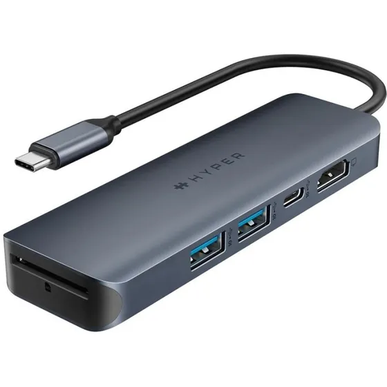 HyperDrive Next 6 Port USB-C Hub (100W PD, 4K60Hz)