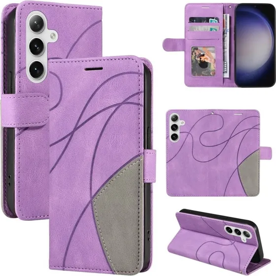 Samsung Galaxy S25/S24 KT Series-1 Dobbeltfarvet Lædercover
