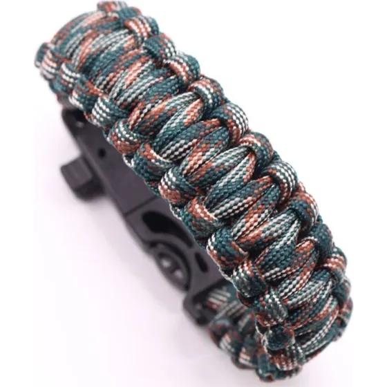Survival Armbånd - Blå Camouflage