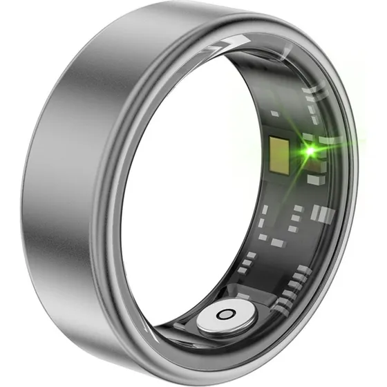Smart Ring Bluetooth Health Tracker - Sort, 19.0 mm