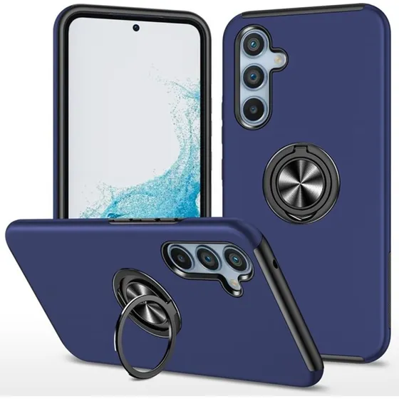 Samsung Galaxy S25/S24 Hybrid Etui med Ring og Kickstand