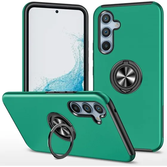 Samsung Galaxy S25/S24 Hybrid Etui med Ring-Kickstand