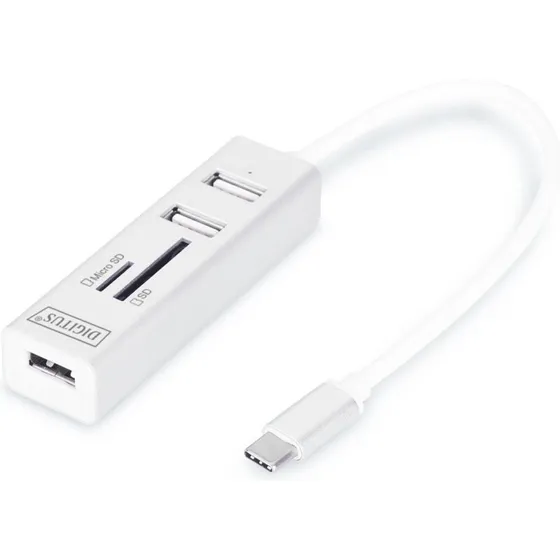 Digitus DA-70243 USB 2.0 kortlæser – hvid