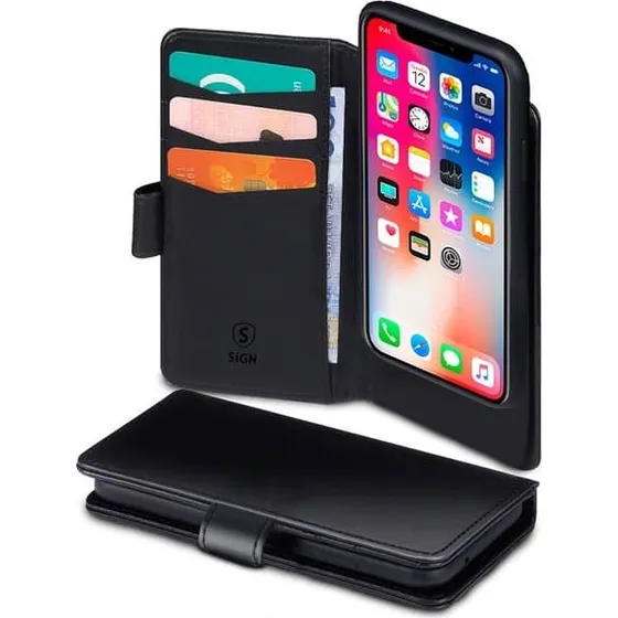 SiGN Wallet Cover 2-i-1 til iPhone 11 Pro Max - Sort