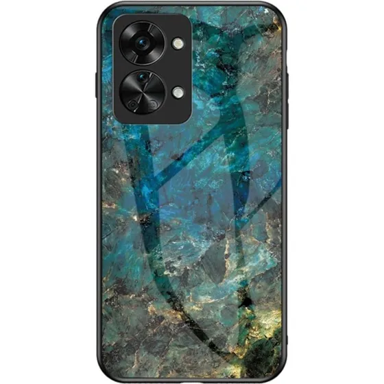 SKALO OnePlus Nord 2T 5G Cover - Marmor Hærdet Glas