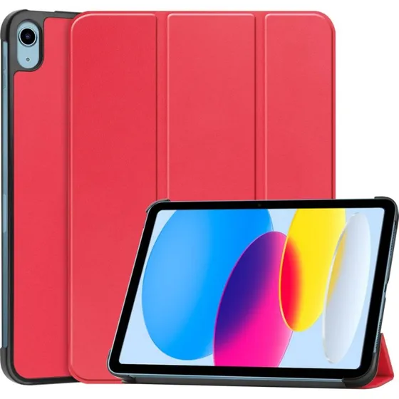 SKALO Trifold Flip Cover til iPad 10.9 (2022) - Rød