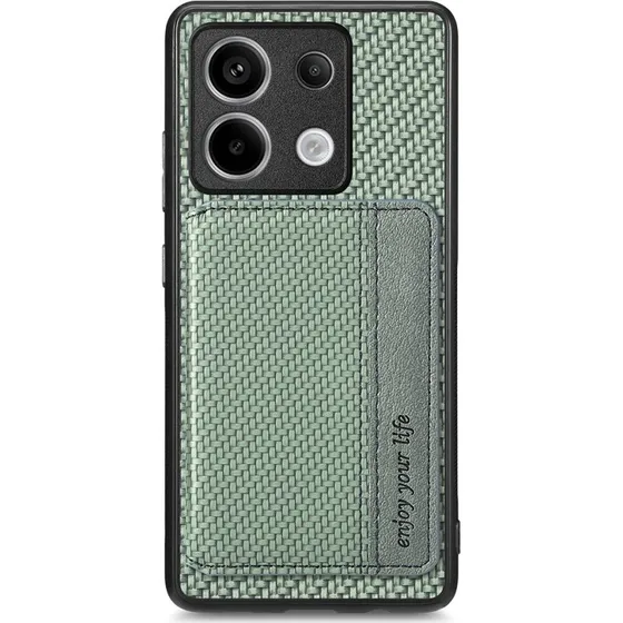 SKALO Xiaomi Redmi Note 13 Pro 5G Cover med kortholder - Grøn