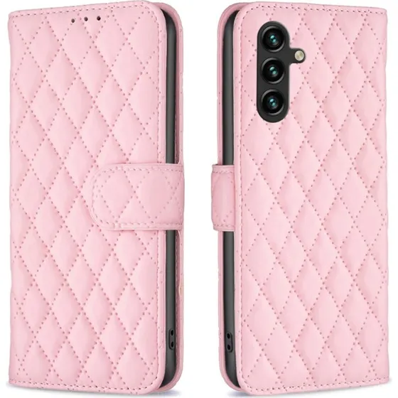 SKALO Samsung A35 5G BINFEN COLOR Quiltet Pung - Pink