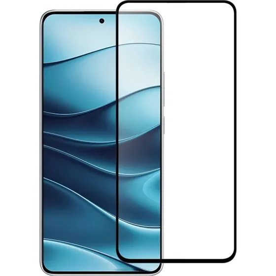 SKALO Xiaomi Redmi Note 14 5G Full-Fit Hærdet Glas Skærmbeskyttelse - Sort