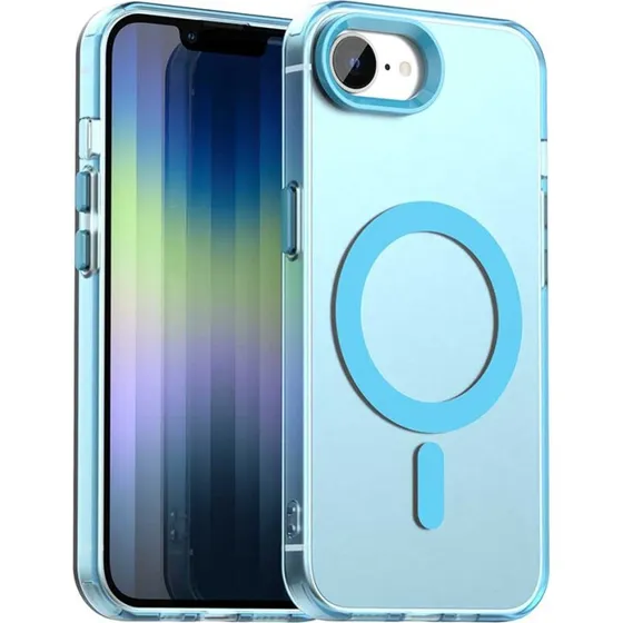 SKALO iPhone 16e Candy Series Hybrid Cover - Blå