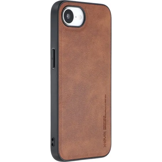 SKALO iPhone 16e X-LEVEL Bojue-3 Series Cover - Brun