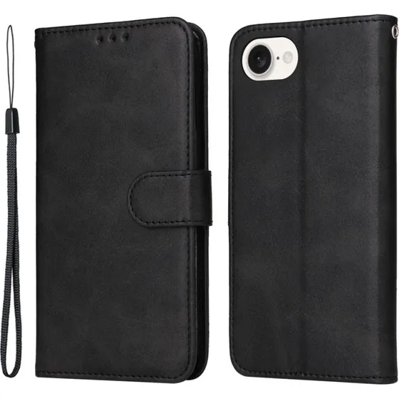 SKALO iPhone 16e PU-læder Flip Cover