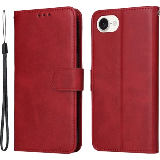 SKALO iPhone 16e PU-læder Flip Cover