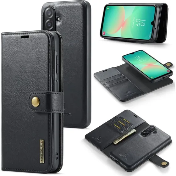 DG MING Samsung A26 5G 2-i-1 Magnet Flip Cover - Sort