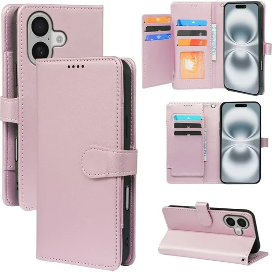 SKALO iPhone 17 9-RUM Flip Cover - Rosaguld