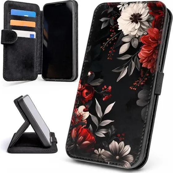 Samsung Galaxy A52/A52s 5G Mobilcover med kortholder - Flowers
