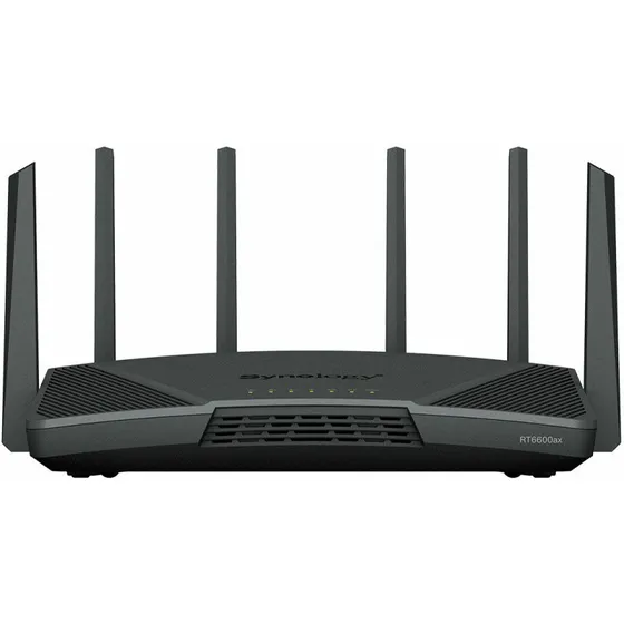 Synology RT6600ax Tri-band Wi‑Fi 6E router, 2.5GbE, sort