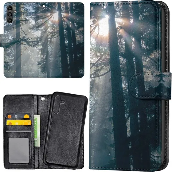 Samsung Galaxy A56 5G Cover Sunshine - Pungetui med kortholder