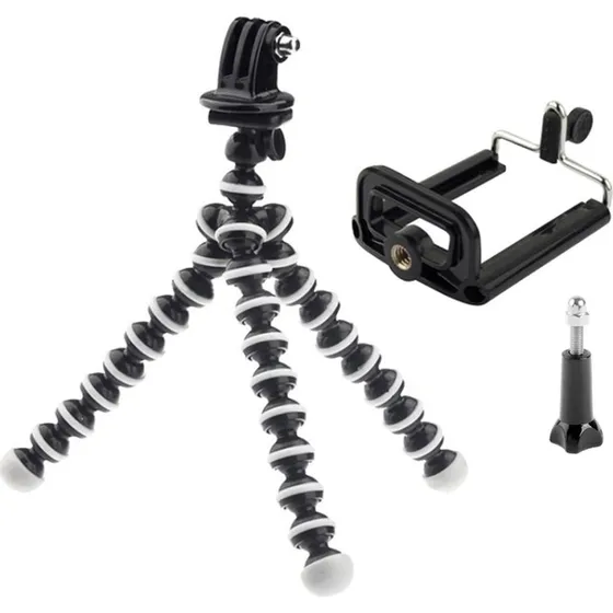 Fleksibel Tripod Kamerastativ til Mobil og GoPro (16 cm)