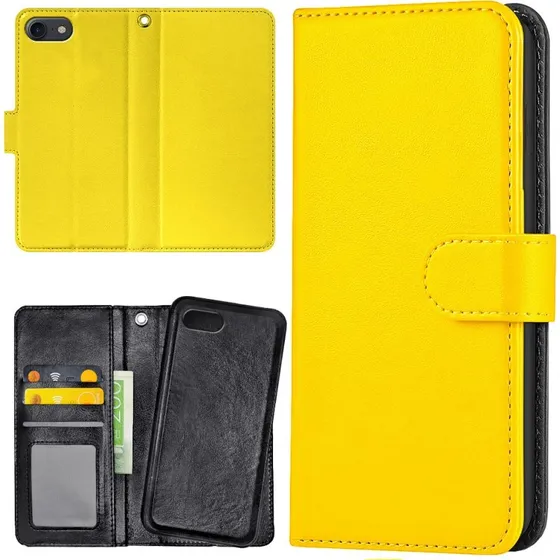 iPhone 16e/17e Mobilcover med Pung i Gul