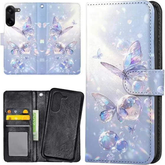 OnePlus Nord CE5 Cover med Butterfly-mønster og Pung