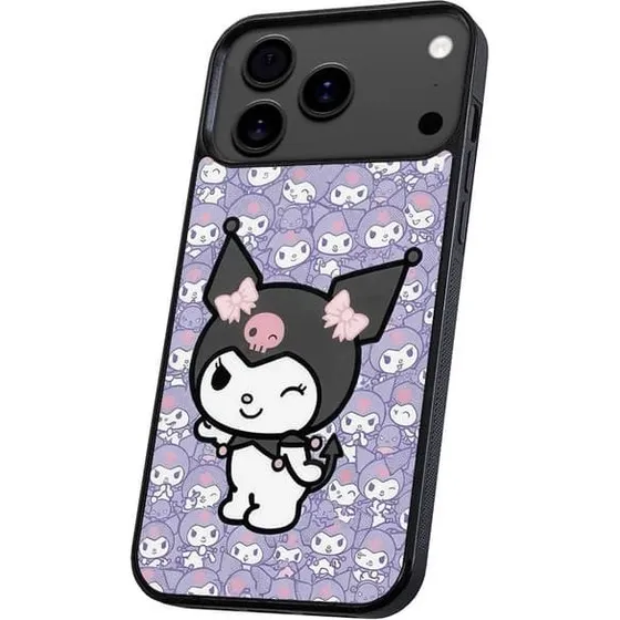 Kuromi Kitty Cover til iPhone 17 Pro Max - Sort