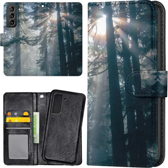 Samsung Galaxy S21 FE 5G Cover Sunshine - Pungetui med kortholder