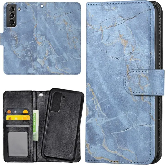 Samsung Galaxy S22 Cover med Marmor-mønster og Pung
