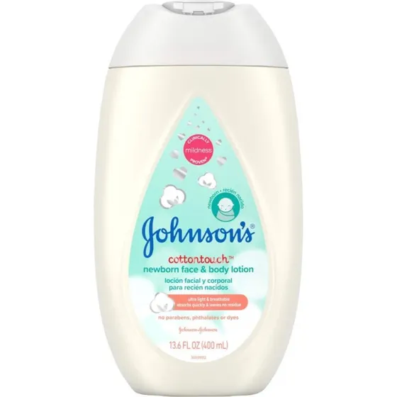 Johnson's Baby Cotton Touch Face & Body Lotion 13,6 Fl Oz (2 stk)