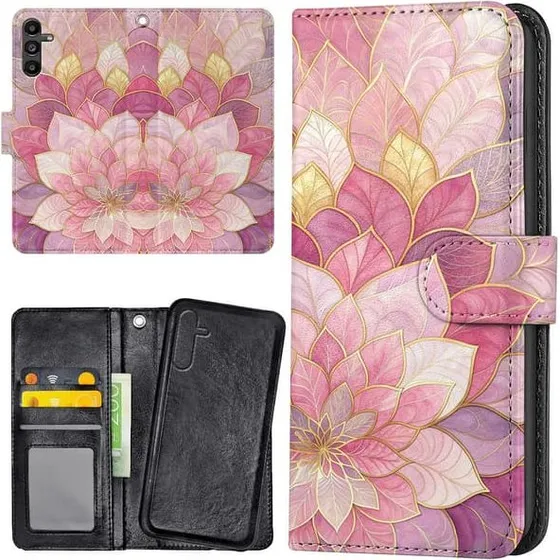 Samsung Galaxy A17 5G Cover med Blomsterprint og Pung