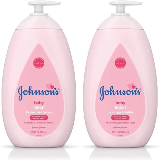 Johnson's Pink Baby Lotion m. kokosolie, hypoallergen 2 x 27,1 fl. oz