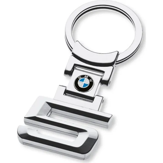 BMW Nøglering 5-serie i Chrome Metal