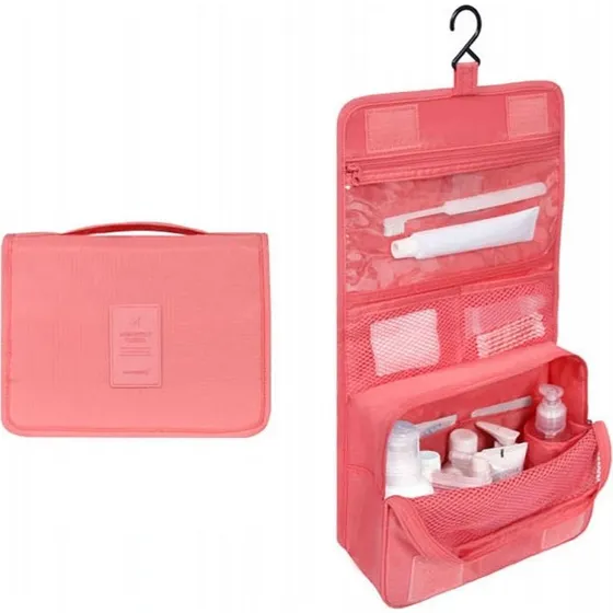 Pink Vandtæt Kosmetiktaske til Rejser